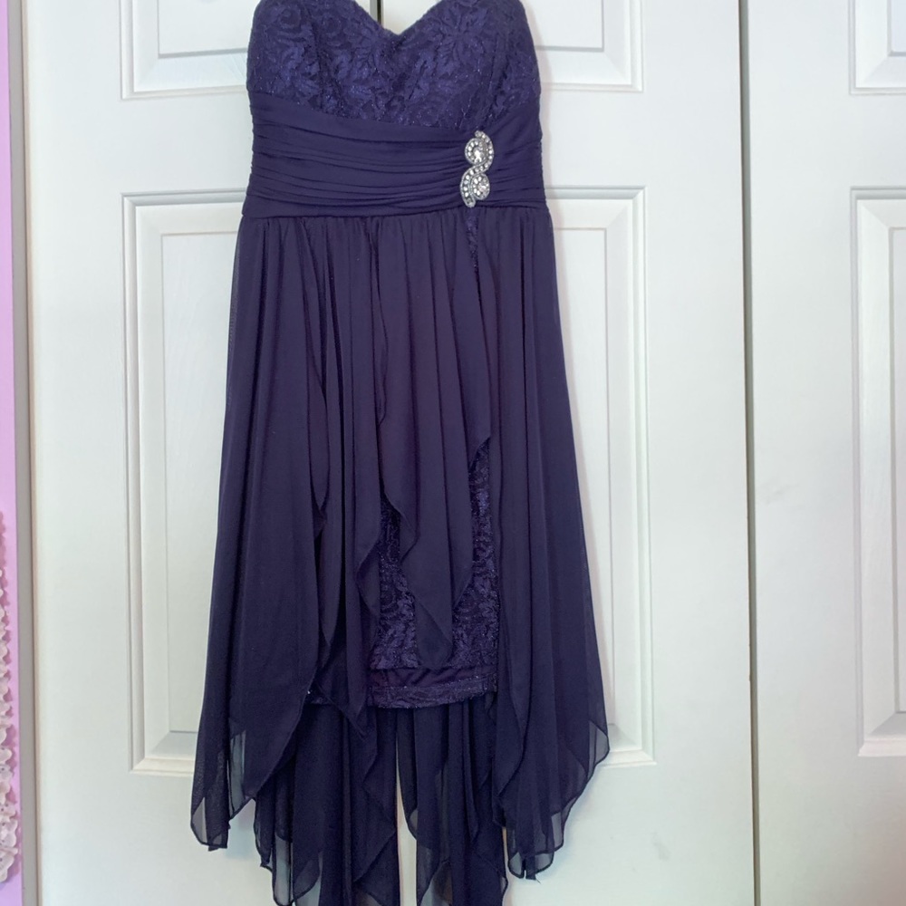 Short blue dress. Worn once.